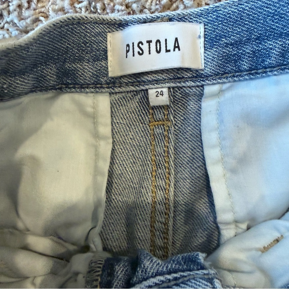 Pistola Bobbie Cargo Regent Wide Leg Trouser Jean Size 24 High Rise Utility - Picture 12 of 16